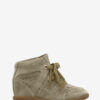 Adidași cu talpă înaltă din piele de vițel Bobby Suede