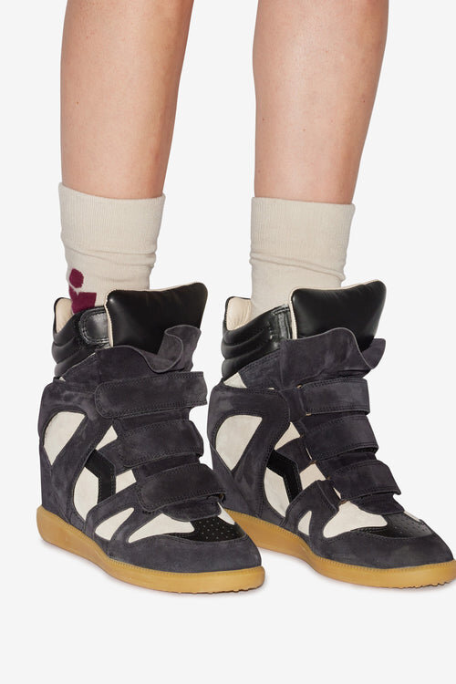 Adidași cu talpă înaltă din piele de vițel suede Bekett Adidași cu talpă înaltă din piele de vițel suede Bekett
