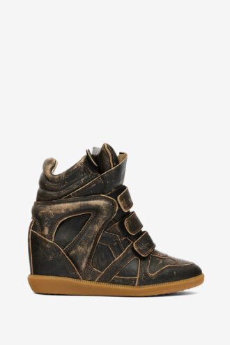 Adidași cu talpă înaltă din piele vintage Bekett