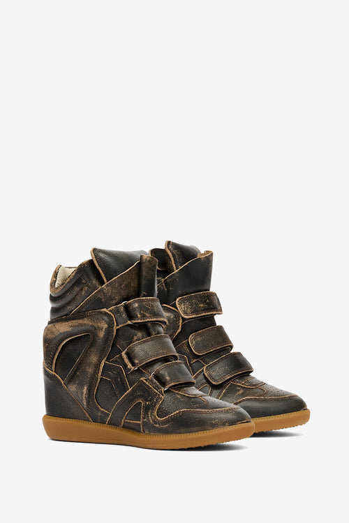Adidași cu talpă înaltă din piele vintage Bekett Adidași cu talpă înaltă din piele vintage Bekett