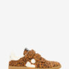 Adidași joși din piele de vițel și piele de oaie cu imprimeu leopard Adidași joși din piele de vițel și piele de oaie cu imprimeu leopard