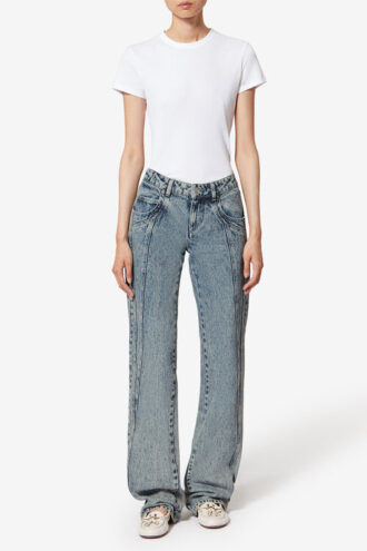 Blugi bootcut din denim spălat Jaylis