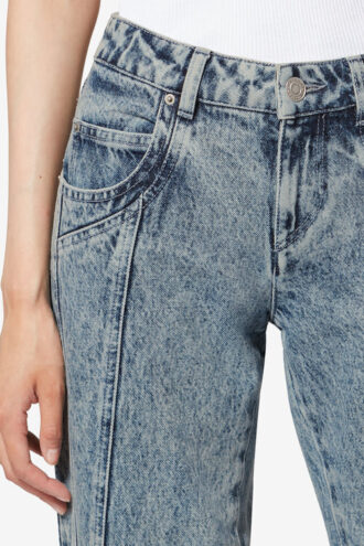 Blugi bootcut din denim spălat Jaylis