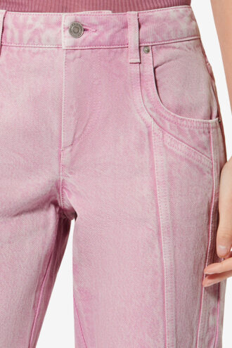 Blugi bootcut din denim spălat Jaylis