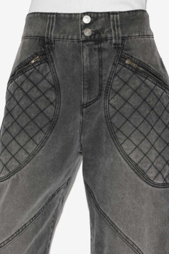 Blugi din denim Catarina cu detalii matlasate