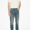 Blugi din denim cu croi drept