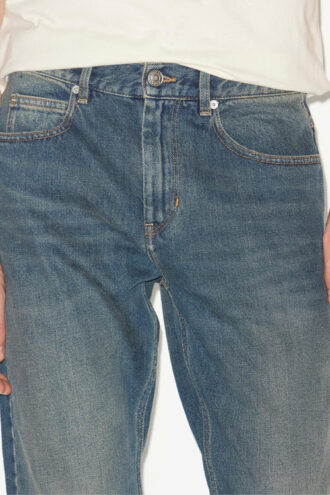 Blugi din denim cu croi drept