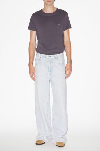Blugi din denim cu croi larg Jameson