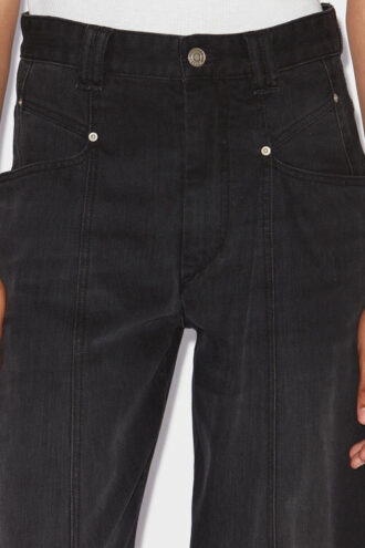 Blugi din denim cu croi larg Vetan