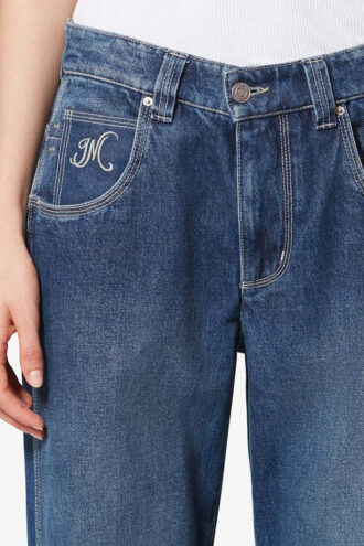 Blugi din denim cu cusături vizibile Jeyda