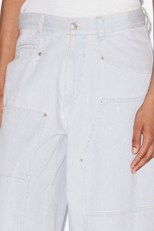 Blugi din denim fin, croi larg Ophra Blugi din denim fin, croi larg Ophra