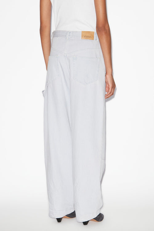Blugi din denim fin, croi larg Ophra Blugi din denim fin, croi larg Ophra