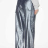 Blugi din denim metalizat Blugi din denim metalizat