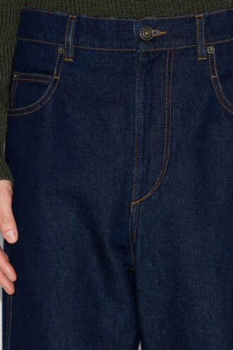 Blugi Jameson din denim brut cu croi larg