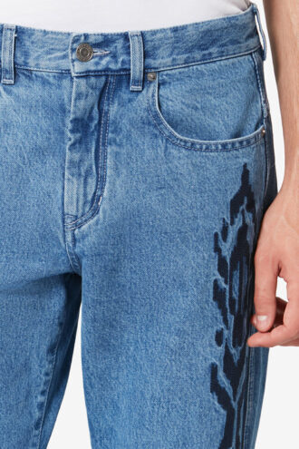 Blugi Lewys din denim brodați cu 5 buzunare