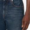 Blugi Lewys din denim decolorat cu 5 buzunare Blugi Lewys din denim decolorat cu 5 buzunare
