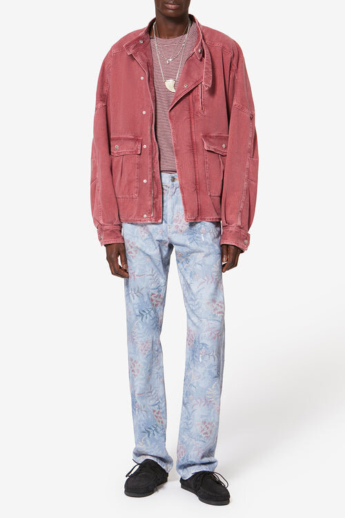 Blugi Lewys din denim imprimat cu 5 buzunare Blugi Lewys din denim imprimat cu 5 buzunare
