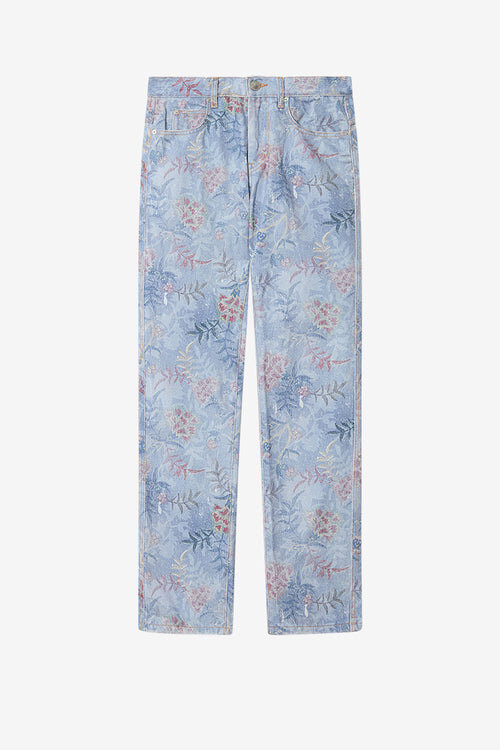 Blugi Lewys din denim imprimat cu 5 buzunare Blugi Lewys din denim imprimat cu 5 buzunare