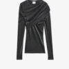 Bluză din jersey drapat Lurex Dressi Bluză din jersey drapat Lurex Dressi