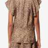 Bluză Lonea din jacquard de mătase cu imprimeu floral drapat Bluză Lonea din jacquard de mătase cu imprimeu floral drapat