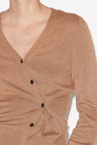 Cardigan Carline din tricot cu împletituri