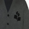 Cardigan Curtis din lână și bumbac cu logo Cardigan Curtis din lână și bumbac cu logo