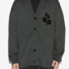 Cardigan Curtis din lână și bumbac cu logo Cardigan Curtis din lână și bumbac cu logo