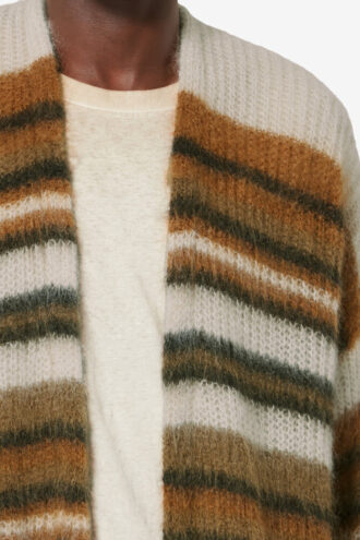 Cardigan din mohair cu dungi Danah