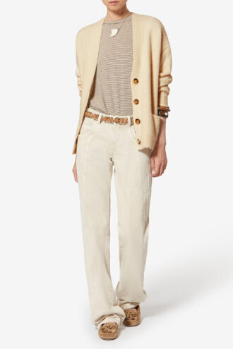 Cardigan Eborah din alpaca cu logo