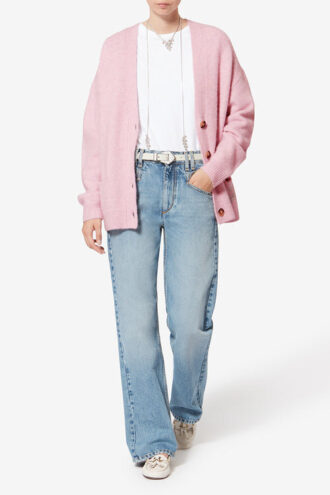 Cardigan Eborah din alpaca cu logo