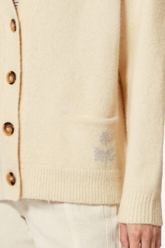 Cardigan Eborah din alpaca cu logo