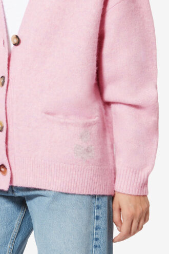 Cardigan Eborah din alpaca cu logo
