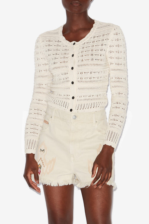 Cardigan scurt din tricot ajurat Ajaline Cardigan scurt din tricot ajurat Ajaline