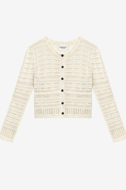 Cardigan scurt din tricot ajurat Ajaline Cardigan scurt din tricot ajurat Ajaline
