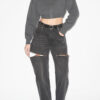 Cardigan scurt Oxane din tricot simplu Cardigan scurt Oxane din tricot simplu