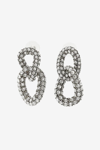 Cercei funky cu pietre strass