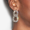 Cercei funky cu pietre strass Cercei funky cu pietre strass