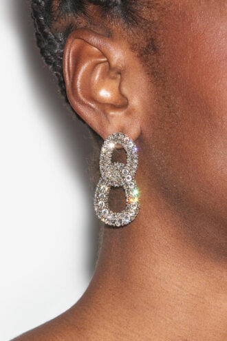 Cercei funky cu pietre strass