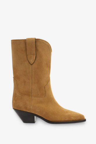 Cizme cowboy din piele de vițel suede Dahope