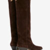 Cizme cowboy din piele de vițel suede Denvee Cizme cowboy din piele de vițel suede Denvee