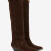 Cizme cowboy din piele de vițel suede Denvee Cizme cowboy din piele de vițel suede Denvee