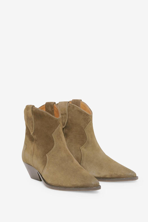 Cizme cowboy din piele de vițel suede Dewina Cizme cowboy din piele de vițel suede Dewina
