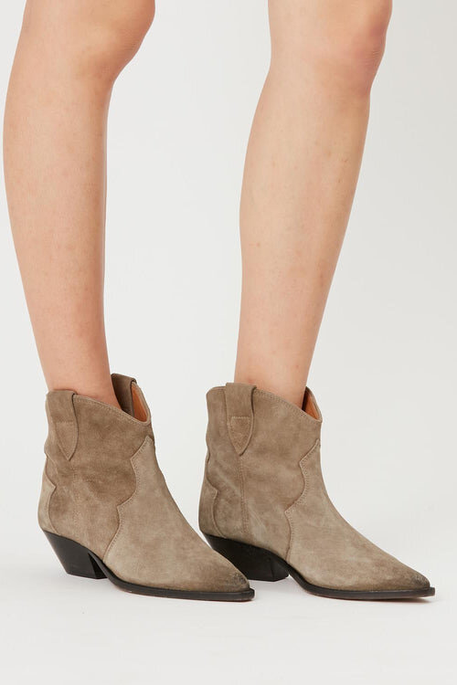 Cizme cowboy din piele de vițel suede Dewina Cizme cowboy din piele de vițel suede Dewina