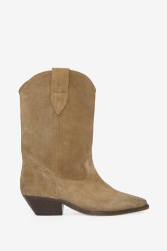 Cizme cowboy din piele de vițel suede Duerto