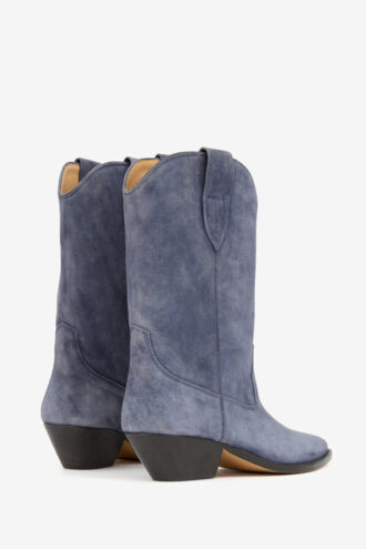 Cizme cowboy din piele de vițel suede Duerto