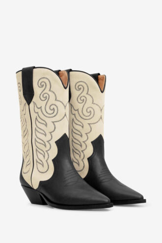 Cizme cowboy Duerto din piele de căprioară