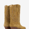Cizme cowboy Duerto din piele de vițel suede brodate Cizme cowboy Duerto din piele de vițel suede brodate