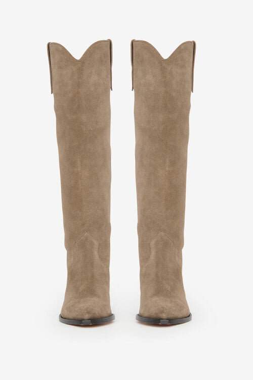 Cizme de cowboy Denvee din piele de vițel suede Cizme de cowboy Denvee din piele de vițel suede