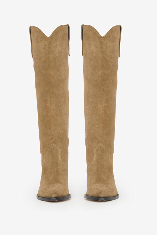 Cizme de cowboy Denvee din piele de vițel suede Cizme de cowboy Denvee din piele de vițel suede