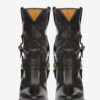 Cizme de cowboy din piele Lyka cu curele Cizme de cowboy din piele Lyka cu curele